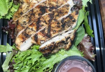 Grilled Chicken Breast Salad with Pomegranate Thyme Vinaigrette